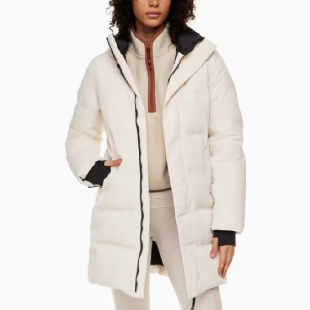Aritzia White Puffer Jacket